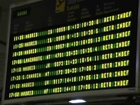 Los aeropuertos de Canarias colapsados