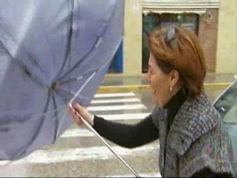 Lluvia, nieve y viento en el sur de la península