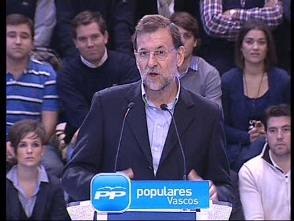 Rajoy:"Ninguna franquicia de ETA se puede presentar a las elecciones"