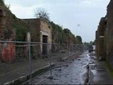 La lluvia arrasa Pompeya