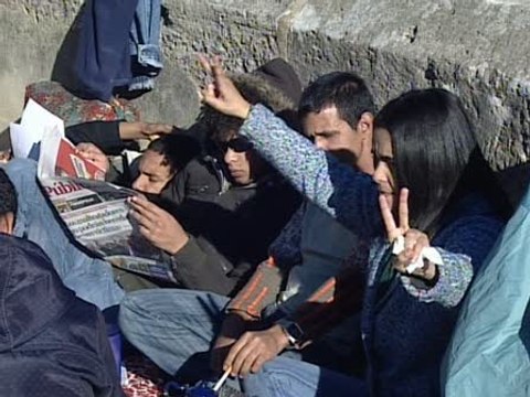 Los saharauis acampan para reivindicar exigencias