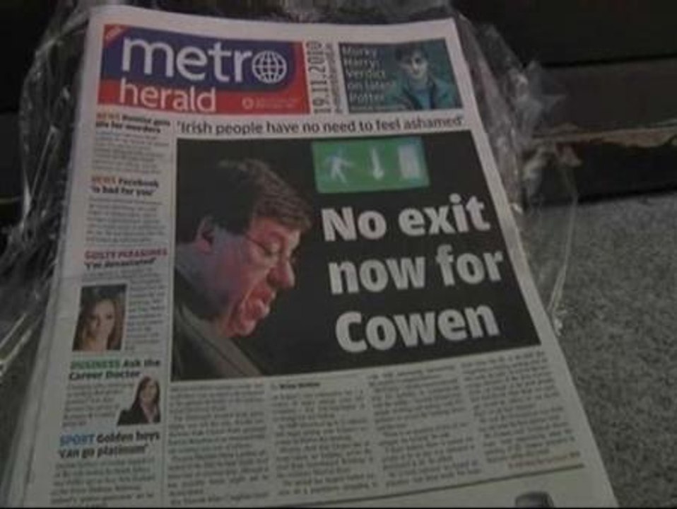 Irlanda recibirá el rescate de cien mil millones de euros de sus socios europeos