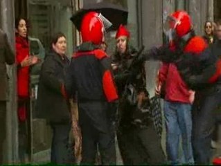 Tensión en una manifestación prosaharaui en Bilbao