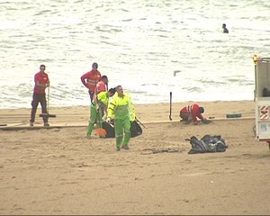 Limpian los destrozos del temporal
