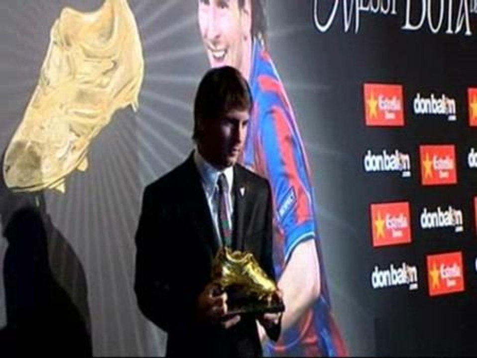 Messi recibe la Bota de Oro