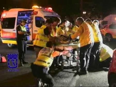 Dos motoristas heridos en un accidente en Madrid