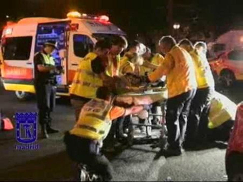 Dos motoristas heridos en un accidente en Madrid