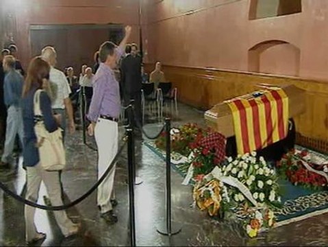 Los aragoneses se despiden de Labordeta