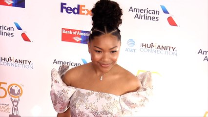 Laya DeLeon Hayes 50th NAACP Image Awards Non-Televised Dinner Red Carpet