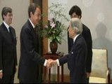 El emperador japonés Akihito recibe a Zapatero