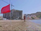 Continúa la bandera roja en las playas de Águilas (Murcia)