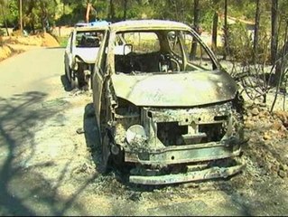 Download Video: Una veintena de vehículos calcinados en un incendio en Ibiza