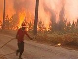 Las llamas asolan el norte de Portugal