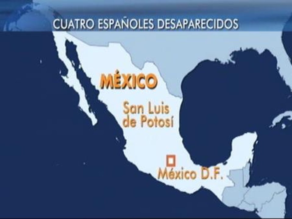 Sigue la búsqueda de los cuatro españoles desaparecidos en México