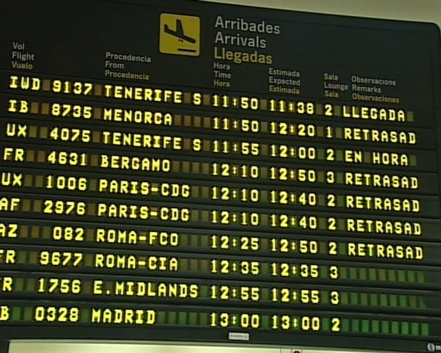 Pasajeros indignados en Manises