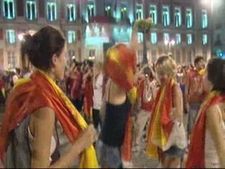 La victoria se celebró en todos los rincones de Madrid