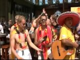 La afición alemana toma las calles de Mallorca