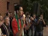 Sergio Busquets recibe el homenaje de Badia del Vallès