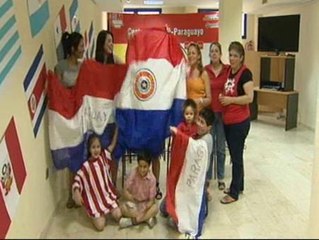 Los paraguayos que viven en España animan a su selección