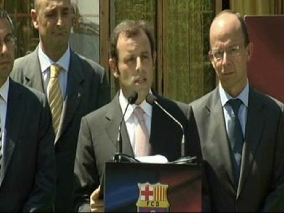 Sandro Rosell toma posesión como nuevo presidente del Barcelona