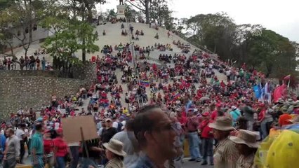 Venezuela'da Hükümete Destek Gösterisi