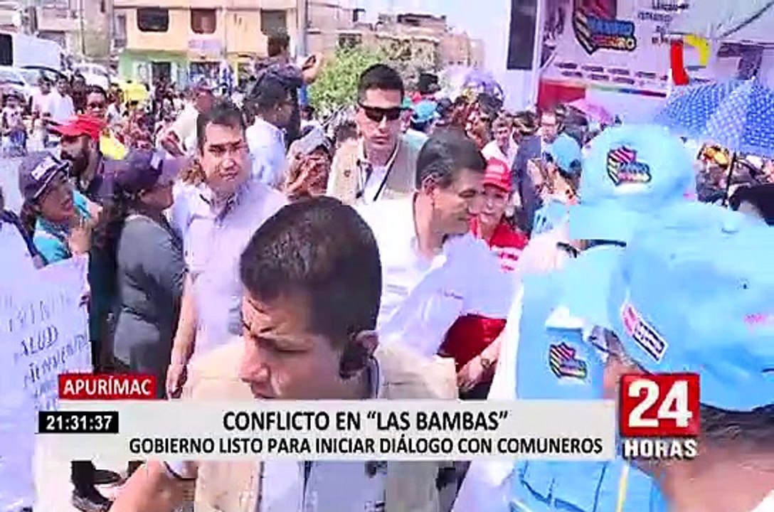 Ministro Morán: Persistiremos en una solución sin violencia en Las Bambas