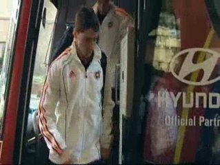 La selección recibe en Johannesburgo el apoyo de la afición española