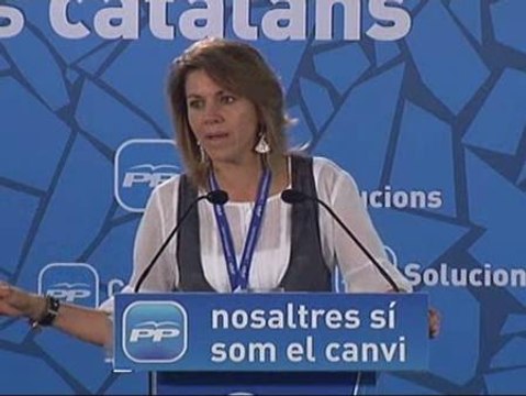 Cospedal dice que si los sindicatos no defienden a los trabajadores el PP sí lo hará