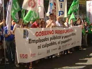 Retenciones en Madrid por la huelga de funcionarios