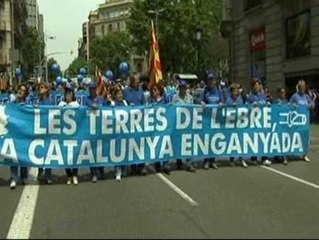 Manifestación en defensa del Ebro
