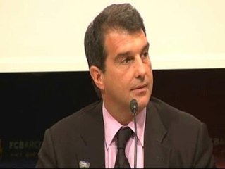 Laporta dice que el Real Madrid estuvo &#039;permanentemente interesado&#039; en el fichaje de Villa