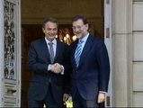 Zapatero y Rajoy, juntos en Moncloa