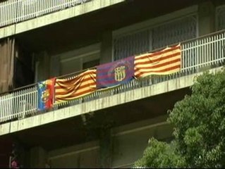 Barcelona, sitiada por los colores azulgrana