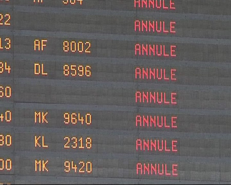 Caos en los aeropuertos europeos
