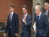 Aznar y su primera Ejecutiva del PP parten hacia Sevilla