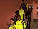 Caras largas entre los jugadores de Guardiola a su llegada a Barcelona