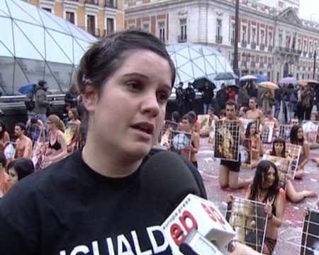 Contra el uso de pieles de animales