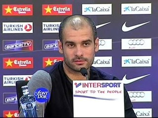 Guardiola: "El Barça tiene más mérito que el Madrid"