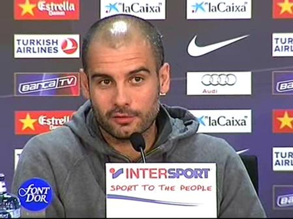 Guardiola: "Somos el F.C. Barcelona e iremos ganar el partido, sin importar las bajas"