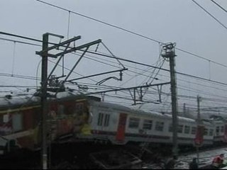 Accidente de tren cerca de Bruselas