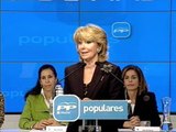 Aguirre exige a Zapatero convocar elecciones