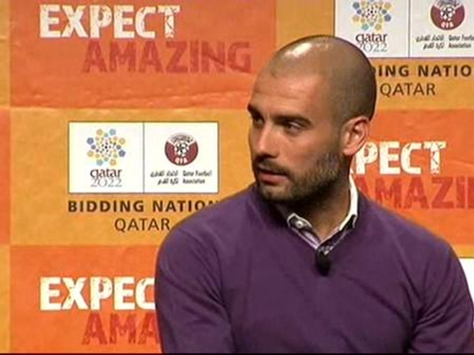 Guardiola cree que es "el deseo de todos" que España y Portugal alberguen el Mundial de fútbol en 2018