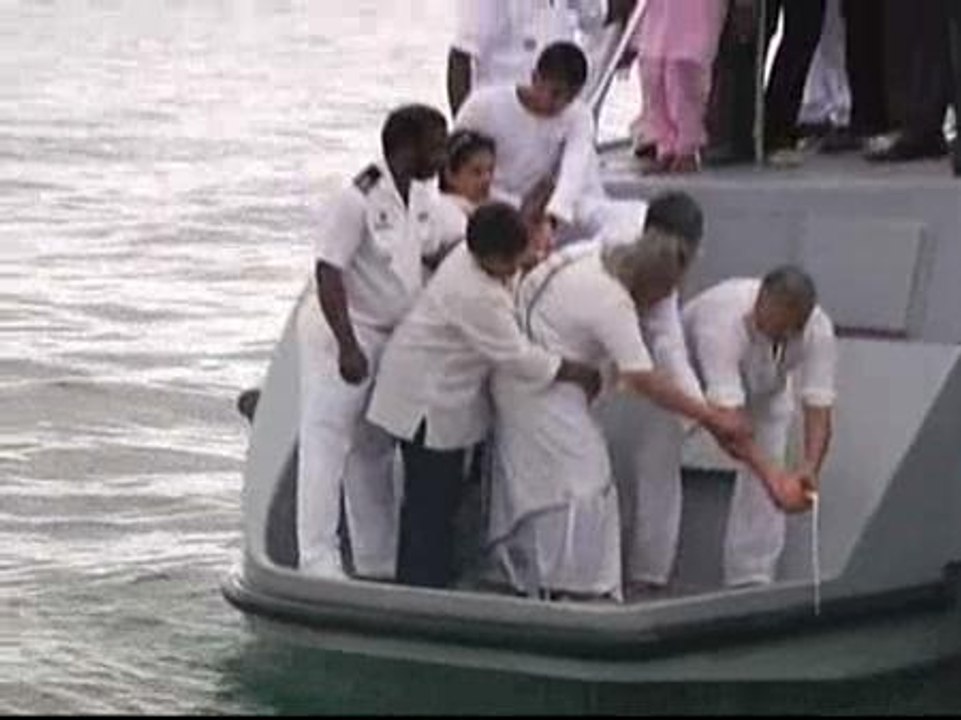 Una pequeña parte de Gandhi descansa en el Índico