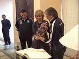 Carlos Sainz, recibido con honores por Aguirre y Gallardón