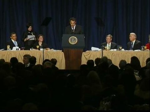 Zapatero dedica su oración en Washington a los parados y a los jornaleros pobres