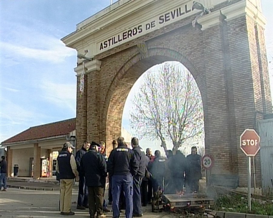 Trabajadores de astilleros, en huelga