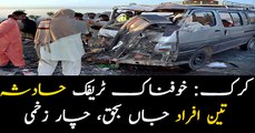 Three killed, four injured in Karak road accidents