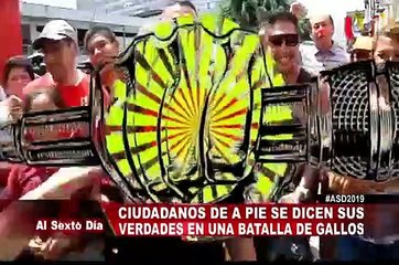Batalla de Gallos: transeúntes se dicen sus verdades rapeando