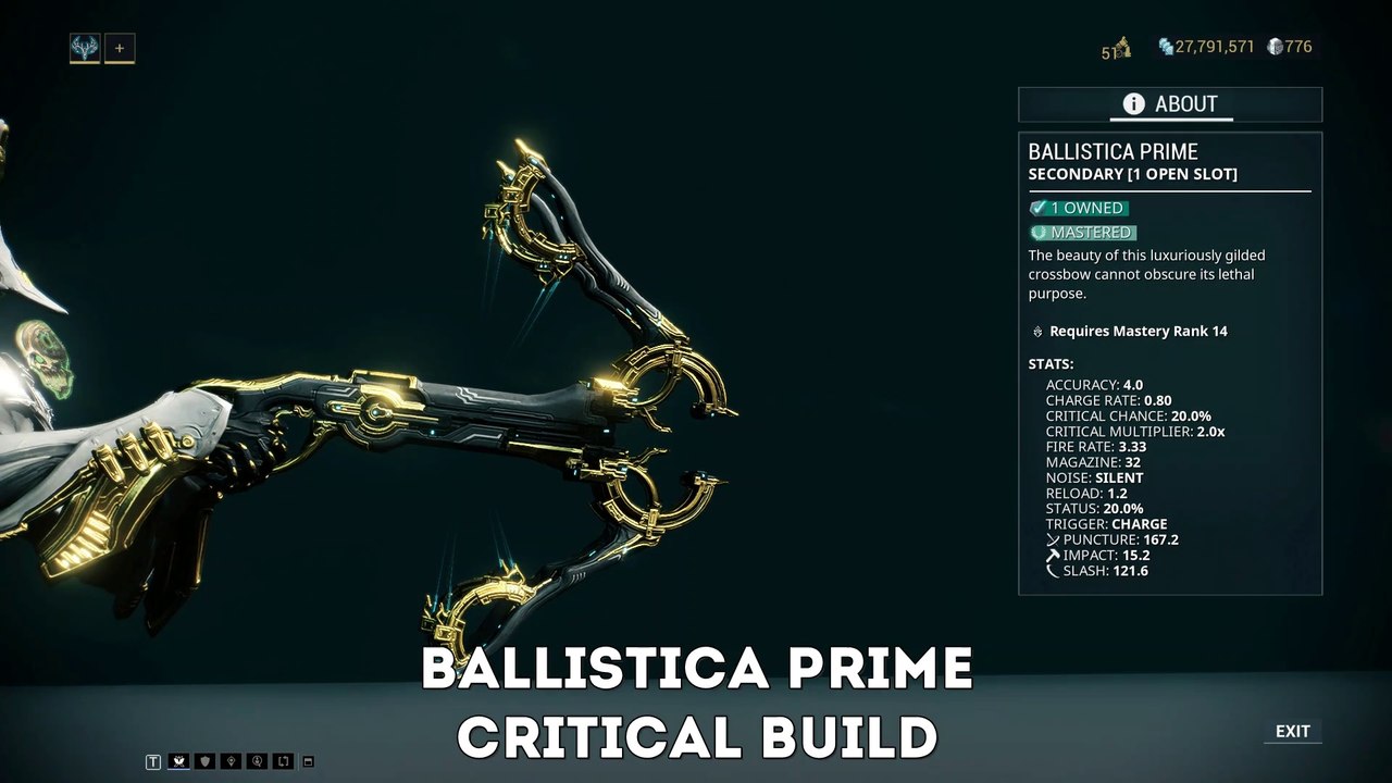 Warframe: Ballistica Prime - Critical Build (Update/Hotfix 23.10.8+) -  video Dailymotion
