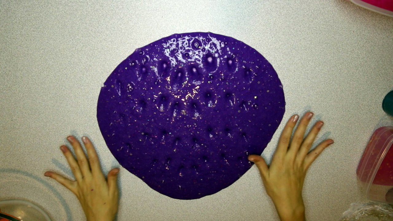 Mor Slime Çorbası ile oyun zamanı - DIY - ASMR #009